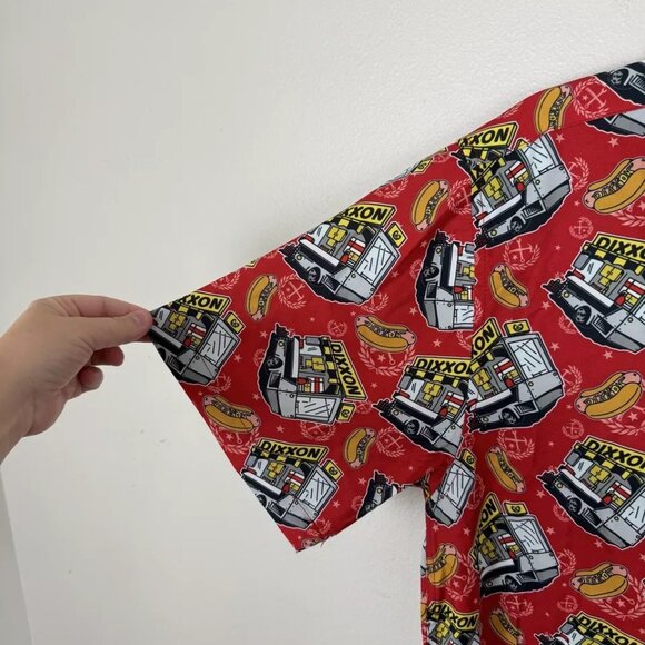 Dixxon Shirt Mens Sz S Red Sausage Fest Button Up Party Flannel Company Wicking - Picture 3 of 4